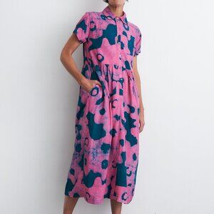 Pink and Green Women's Dress